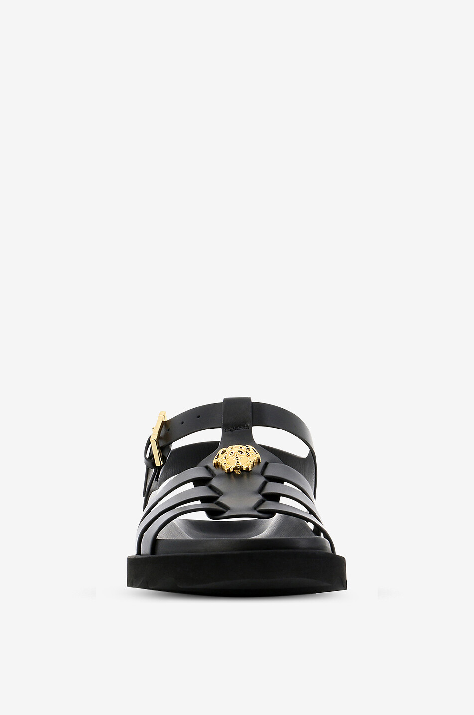 Sandales plates fille en cuir lisse La Medusa