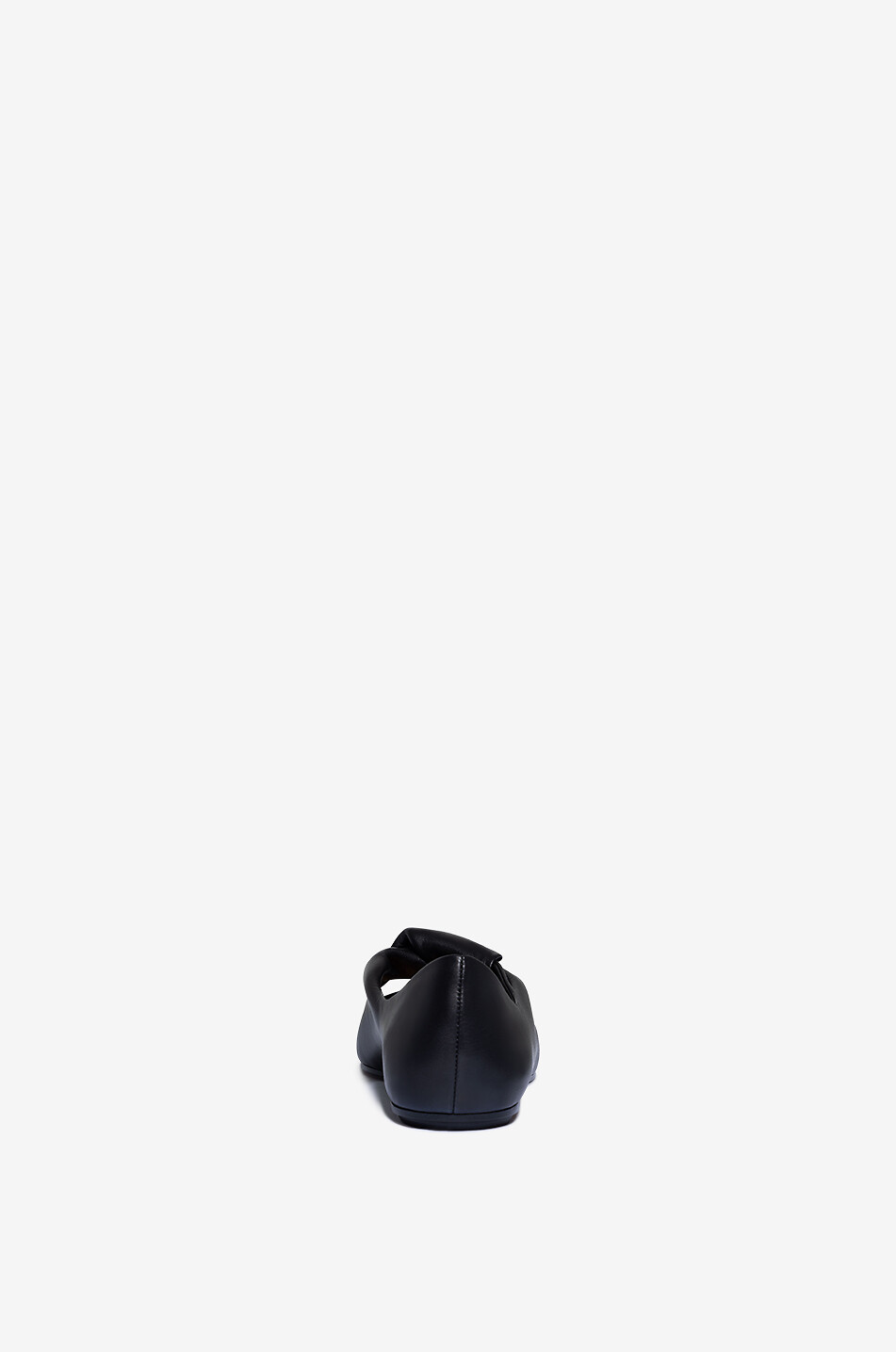 ALEXANDER McQUEEN Nappa leather ballet flats with twisted upper strap Women BLACK 4