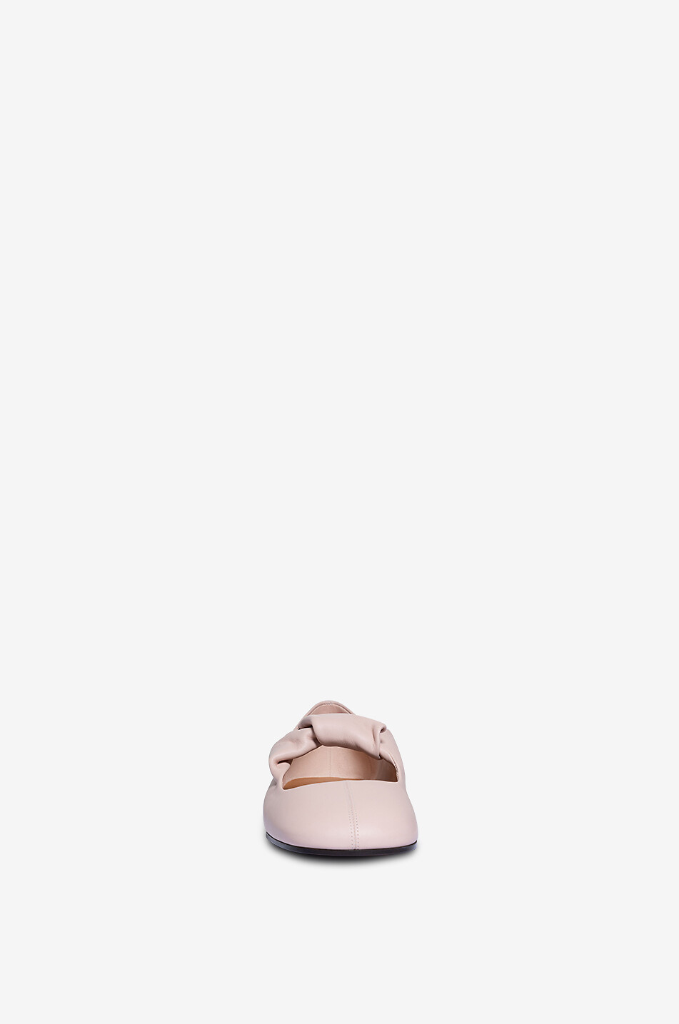 ALEXANDER McQUEEN Nappa leather ballet flats with twisted upper strap Women LIGHT PINK 2