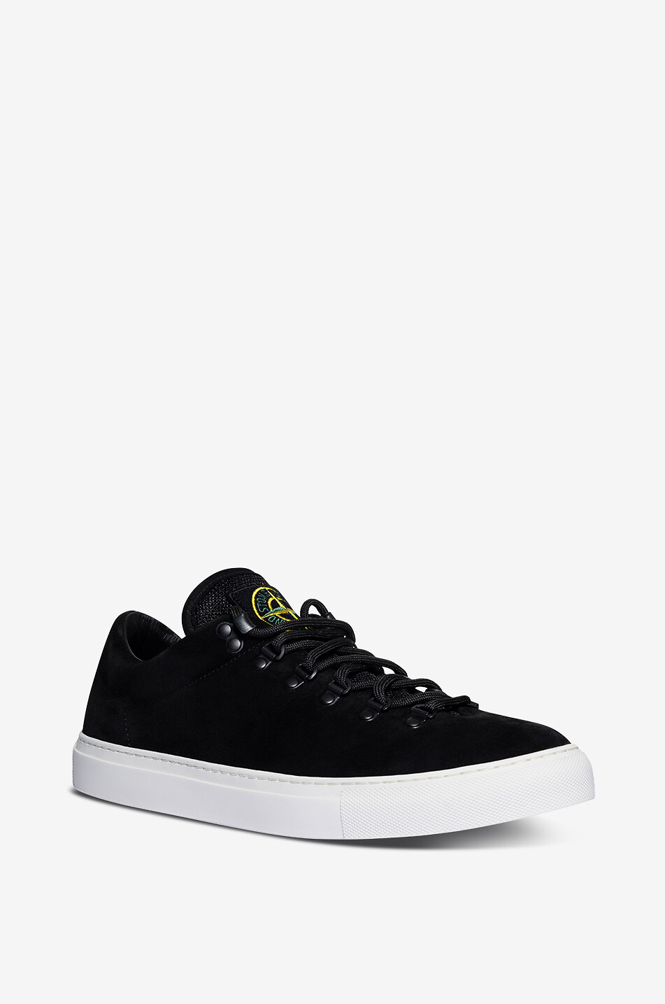 STONE ISLAND Baskets basses à lacets en daim S20102 Homme NOIR 1