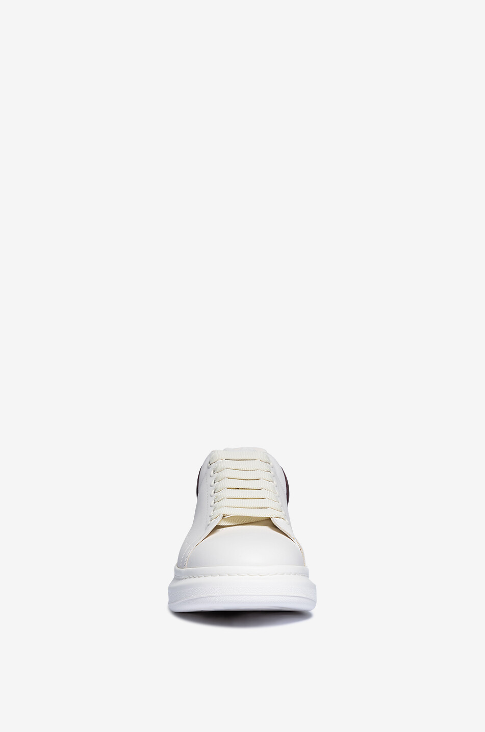 ALEXANDER McQUEEN Baskets basses en cuir lisse et grainé Oversize Homme ROUGE FONCÉ 2