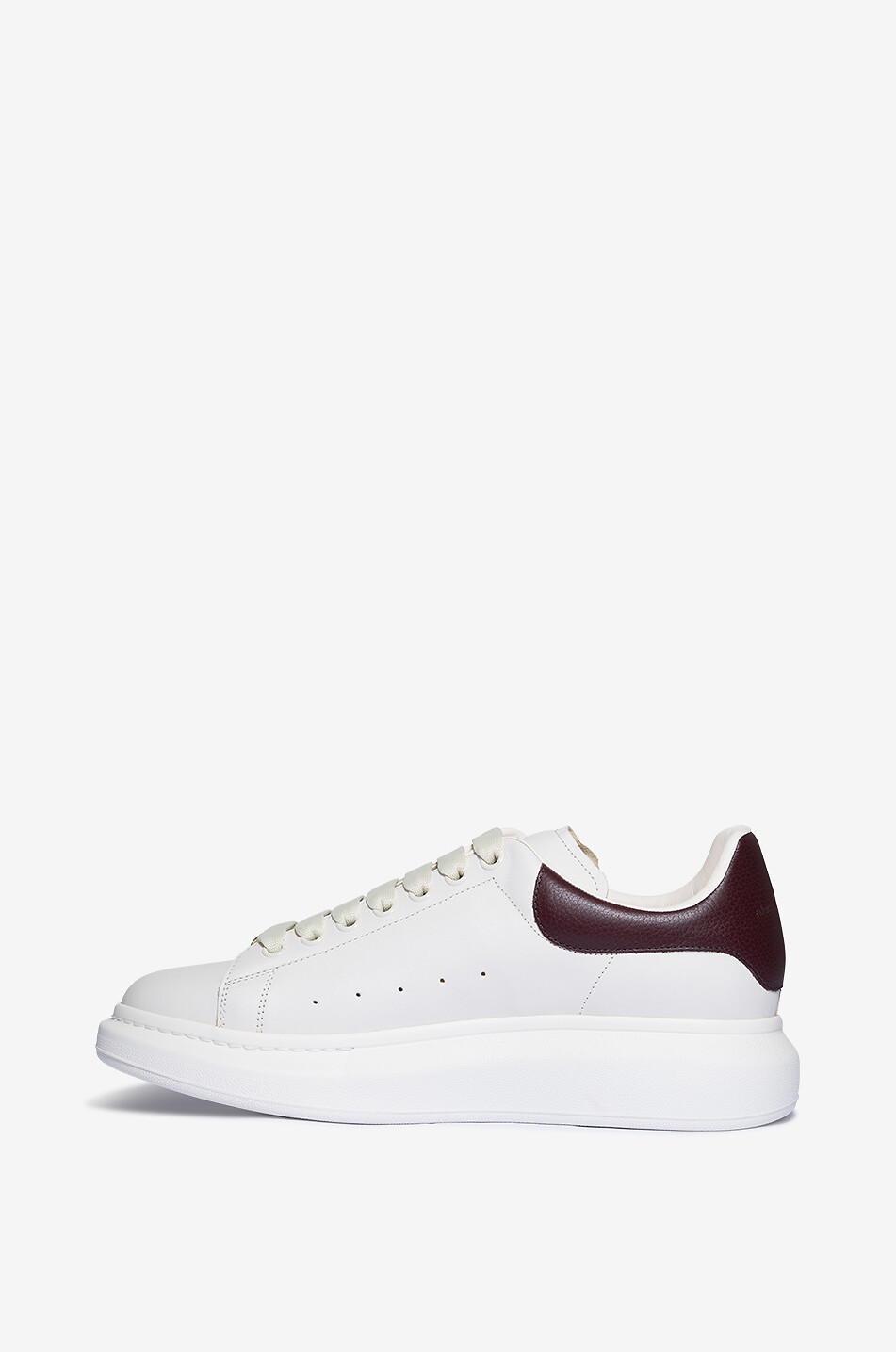 ALEXANDER McQUEEN Baskets basses en cuir lisse et grainé Oversize Homme ROUGE FONCÉ 3