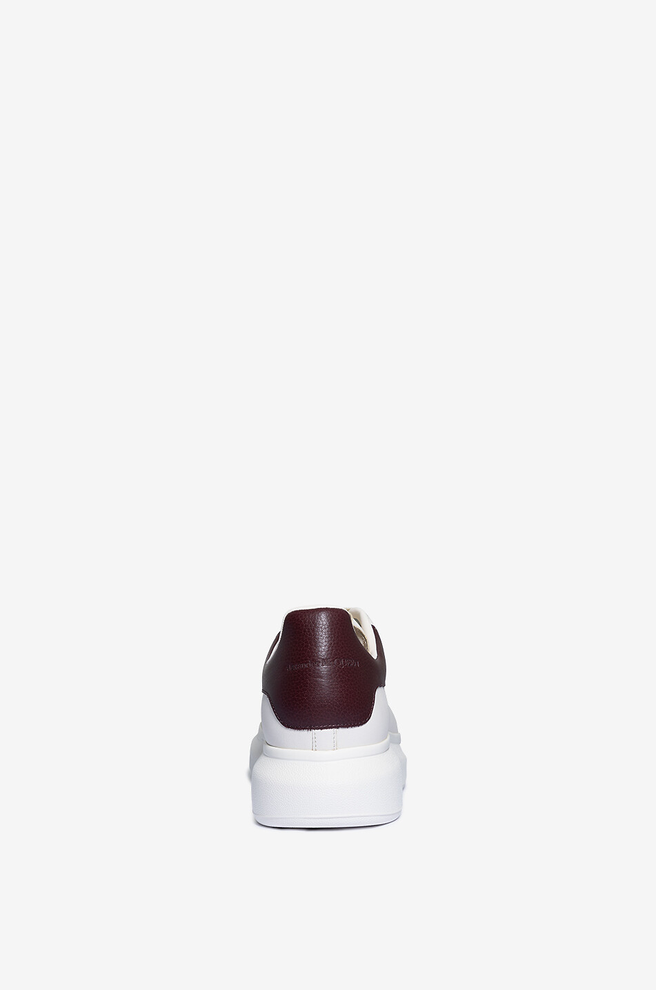 ALEXANDER McQUEEN Baskets basses en cuir lisse et grainé Oversize Homme ROUGE FONCÉ 4