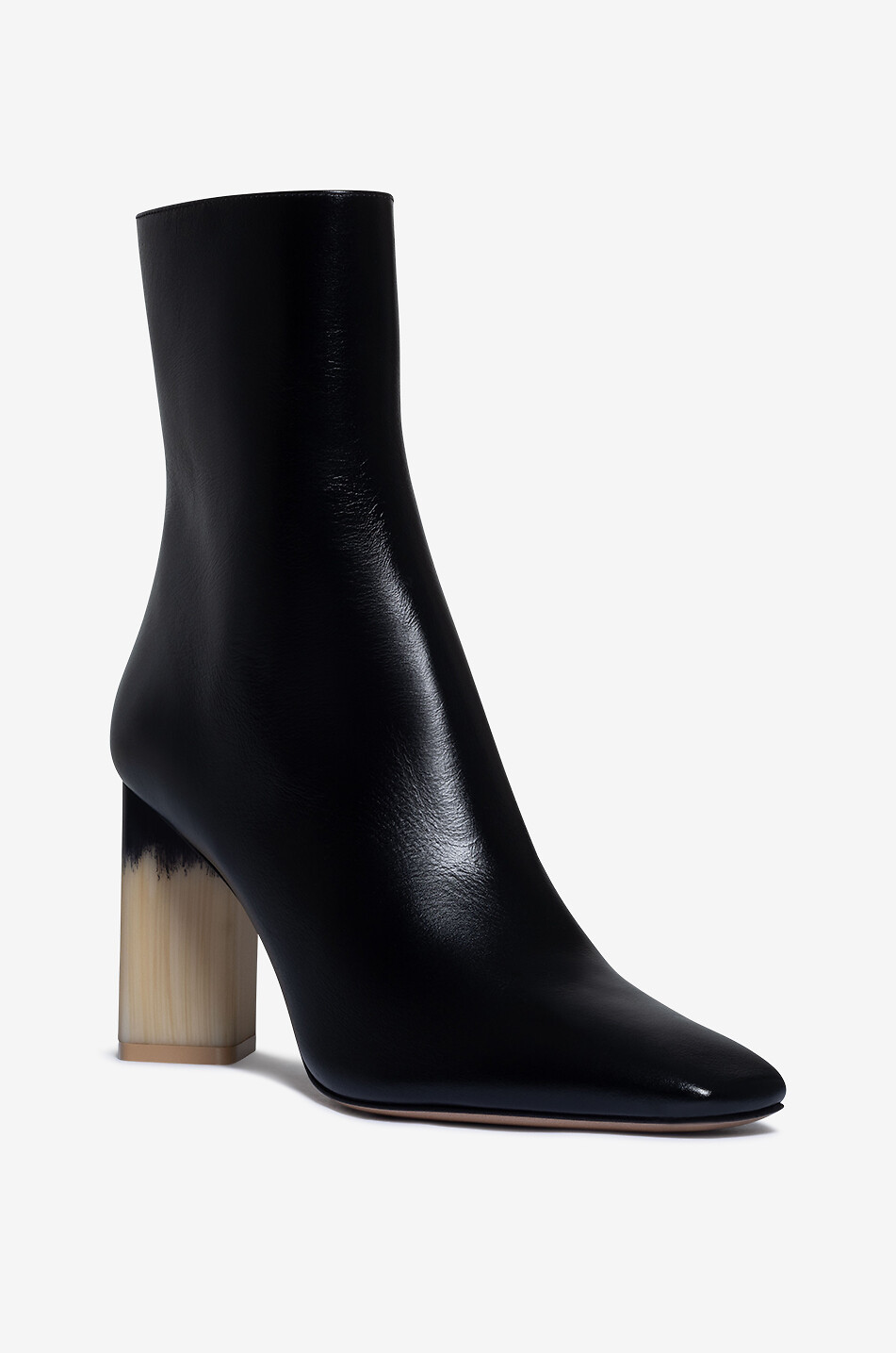 Bottines à talon en cuir lisse Georgia 85