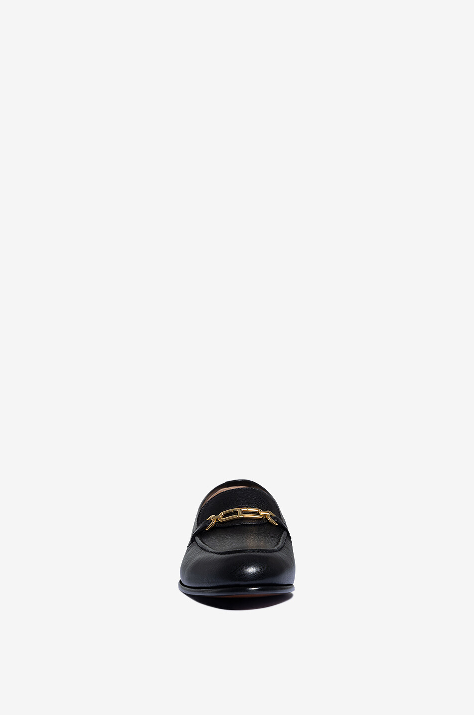 TOM FORD Grained goatskin loafers with buckle Women BLACK 2