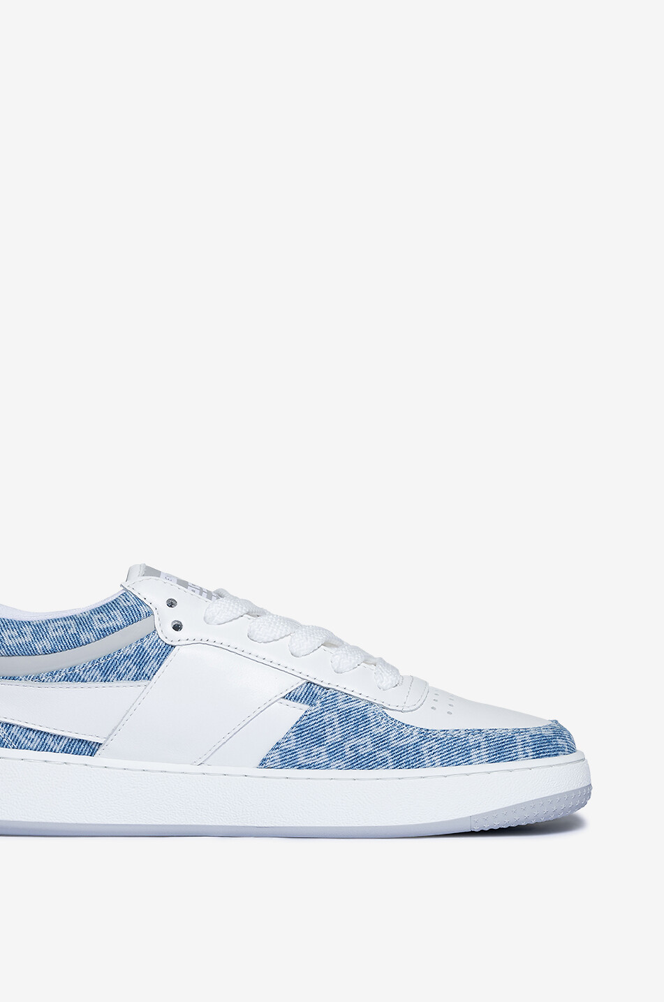 GIVENCHY Baskets basses en denim et cuir 4G Femme BLEU 4