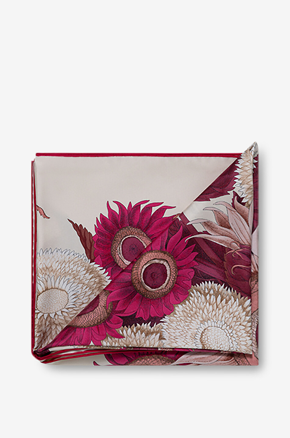 SALVATORE FERRAGAMO Quadratisches Seidentwill-Tuch Girasoli Damen BUNT 2