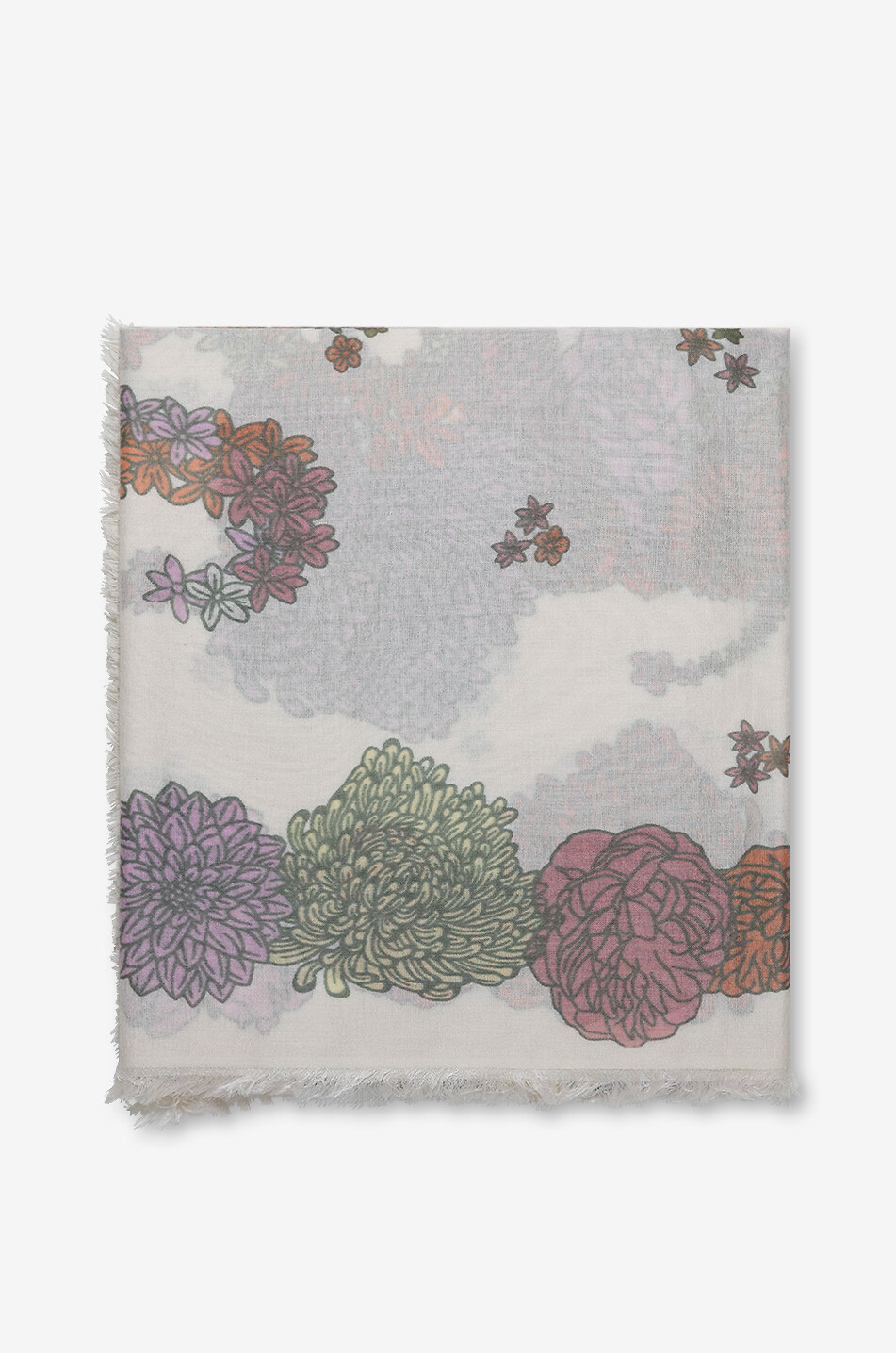 Carré en cachemire et soie Melephant