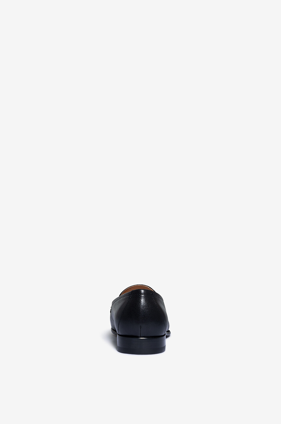 TOM FORD Grained goatskin loafers with buckle Women BLACK 4