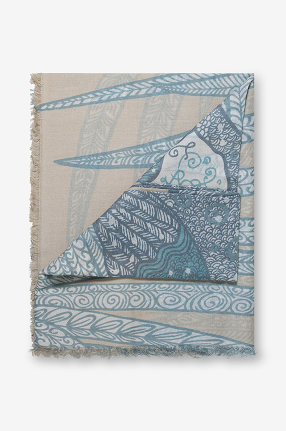 HEMISPHERE Halstuch aus Kaschmir und Seide Mukuq Damen BLAU 2
