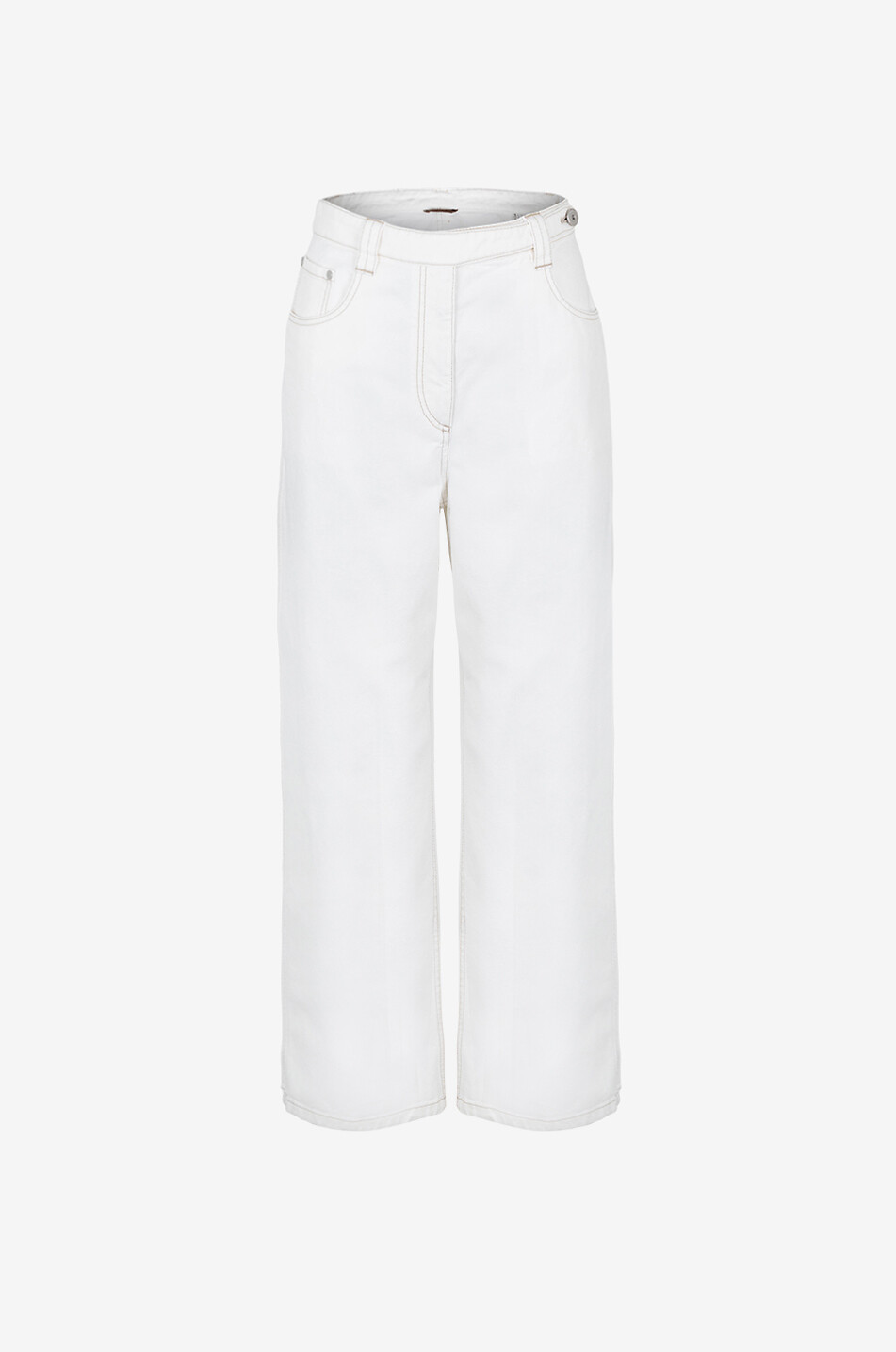 BRUNELLO CUCINELLI Jeans mit weitem Bein und hoher Taille The Sailor Damen WEISS 1