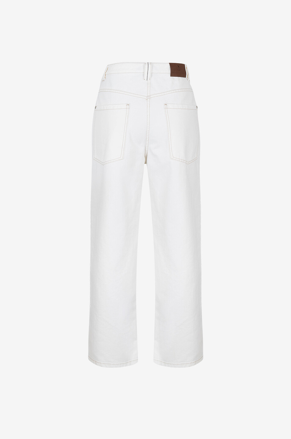 BRUNELLO CUCINELLI Jeans mit weitem Bein und hoher Taille The Sailor Damen WEISS 2