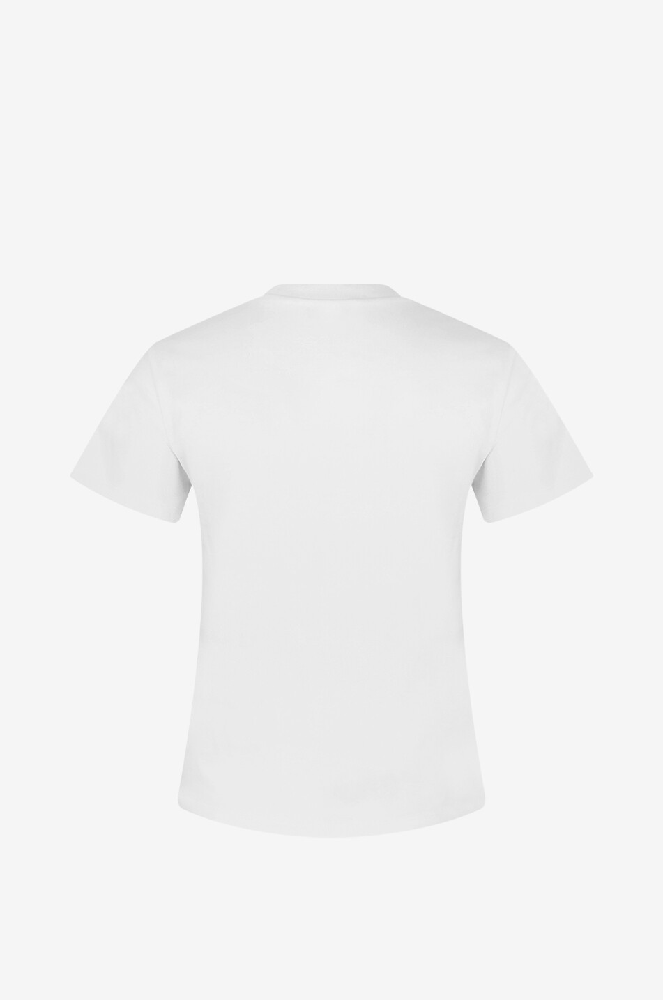 ALEXANDER McQUEEN T-shirt ajusté à manches courtes Cut & Sew Femme BLANC CASSE 2