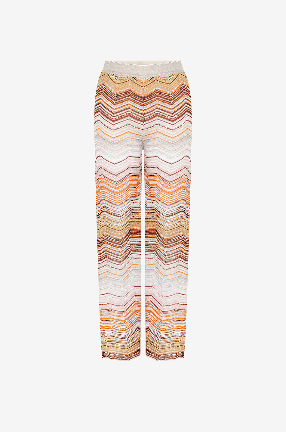 MISSONI Hose mit weitem Bein im Zickzackstrick Damen BUNT 1