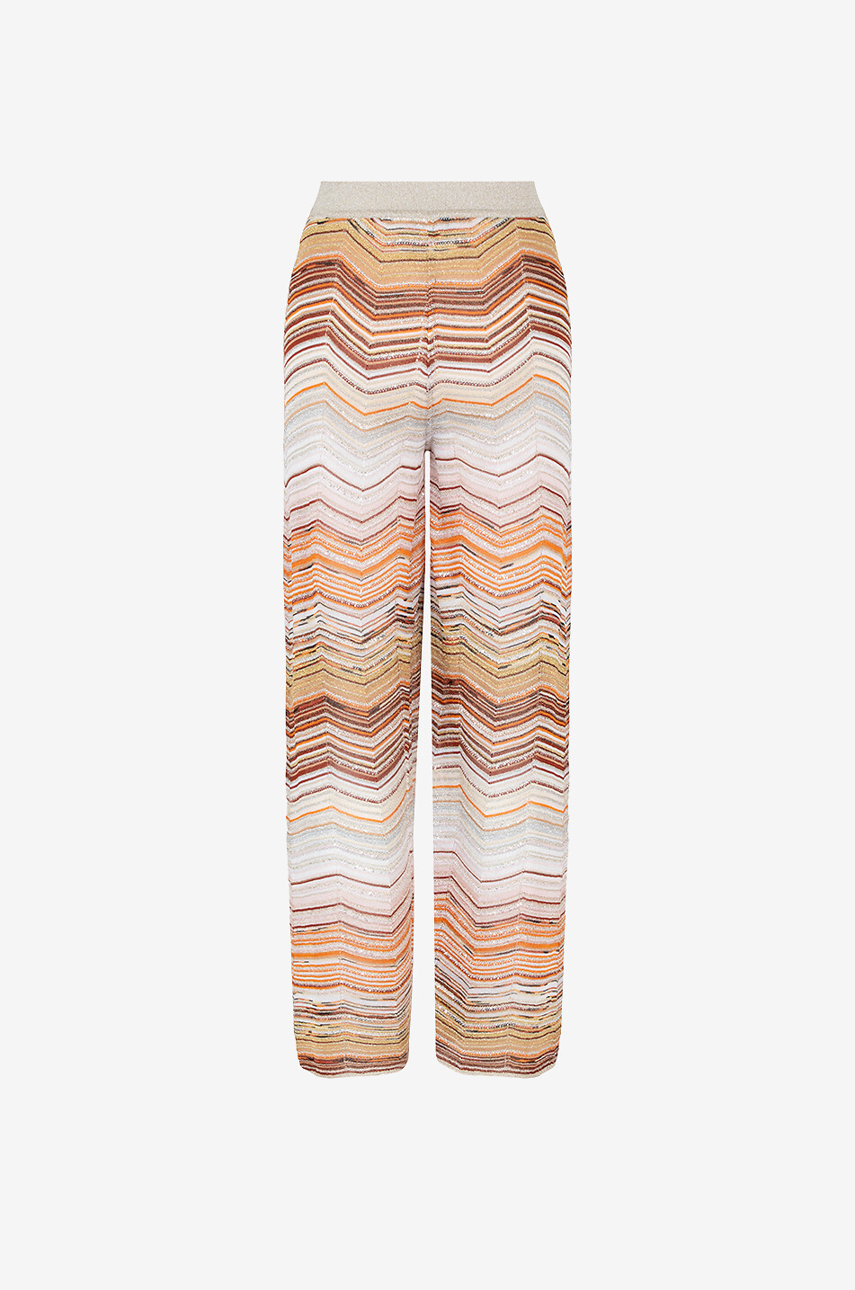 MISSONI Hose mit weitem Bein im Zickzackstrick Damen BUNT 2