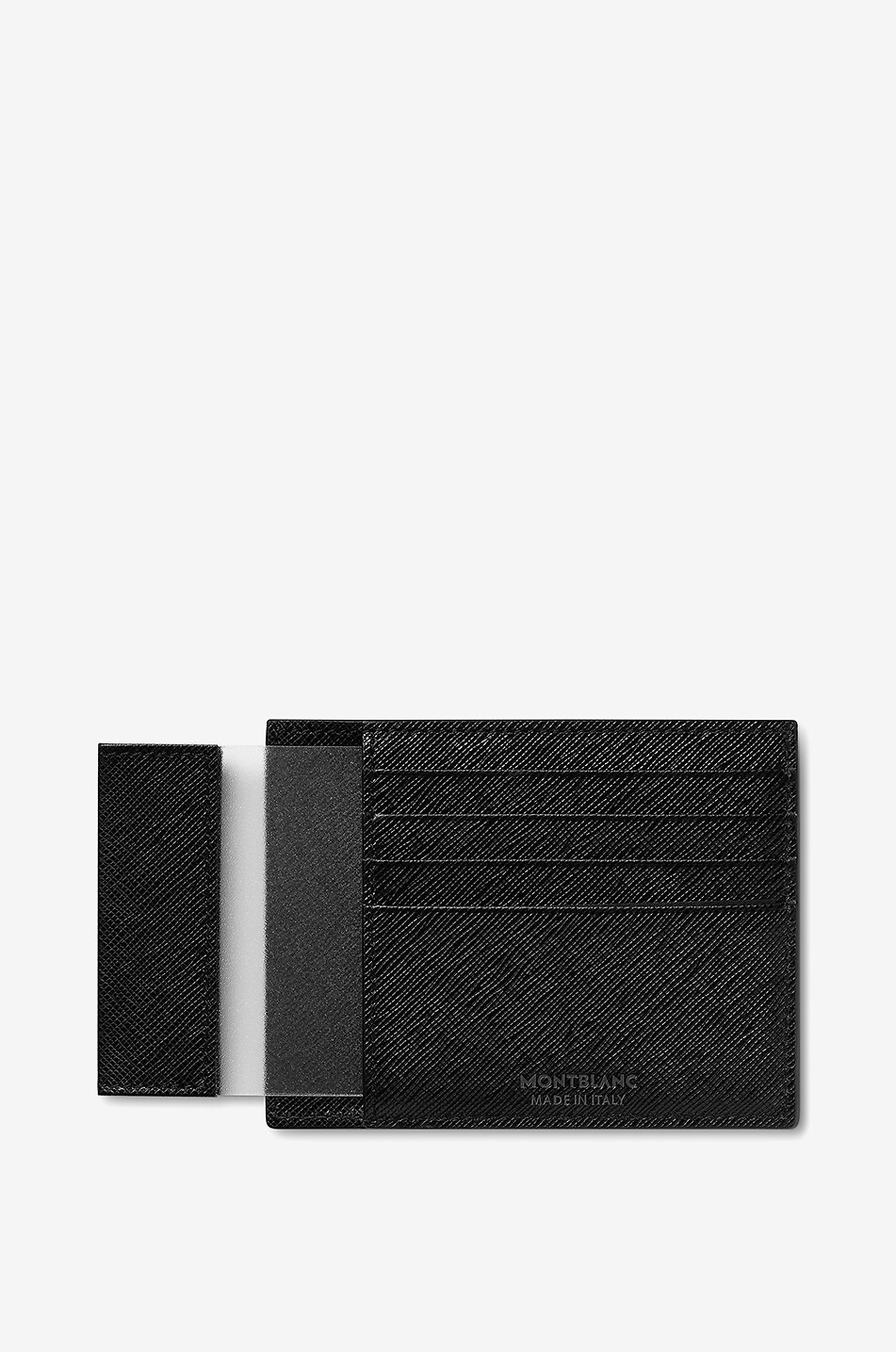 MONTBLANC Porte-cartes en cuir saffiano avec porte-carte d'identité Sartorial 4cc Homme NOIR 4