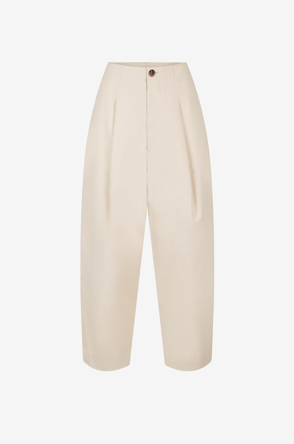 Daily cotton wide-leg trousers