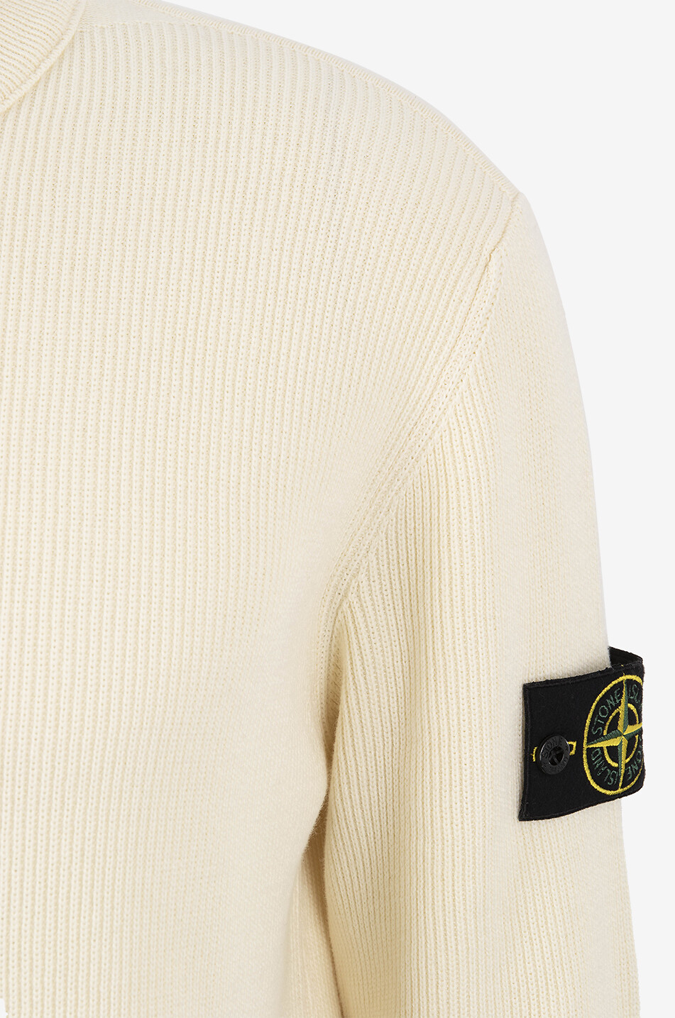 STONE ISLAND 5100054 organic cotton round-neck jumper Men Light beige 3