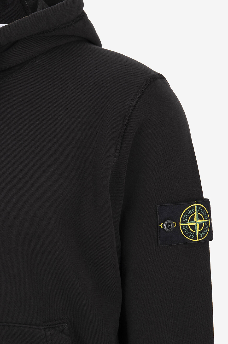 STONE ISLAND Sweat-shirt à capuche en coton 6100045 Homme NOIR 3