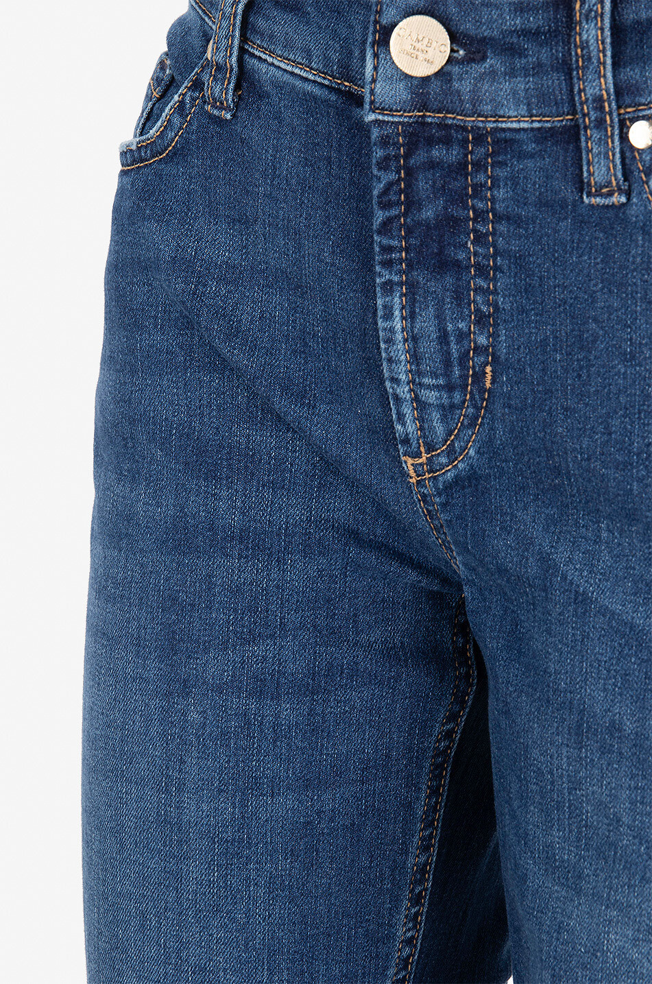 CAMBIO Jeans mit geradem Bein aus Baumwolle Piper Long Damen BLAU 3