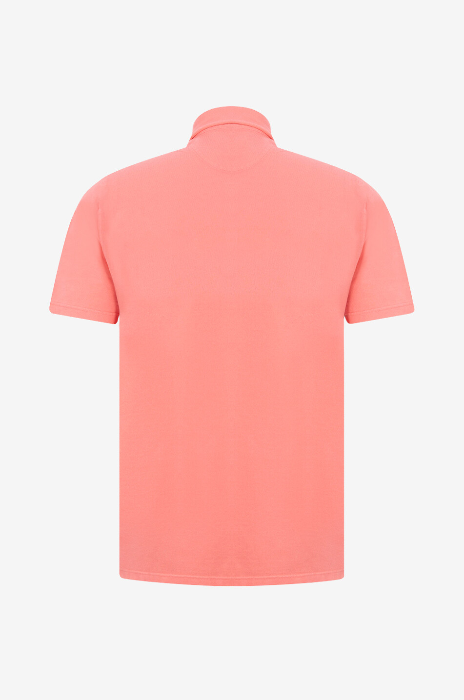 FEDELI Kurzärmeliges Polohemd aus Baumwollpiqué von Tommy Herren HELLROT 2