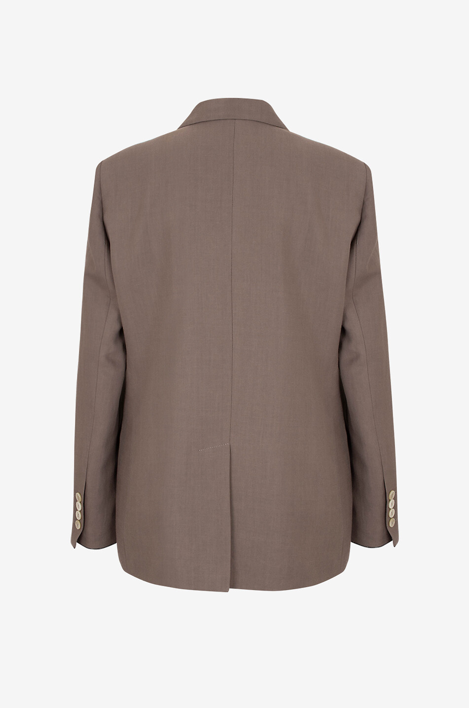 Shiny Cuffs double-breasted linen twill blazer