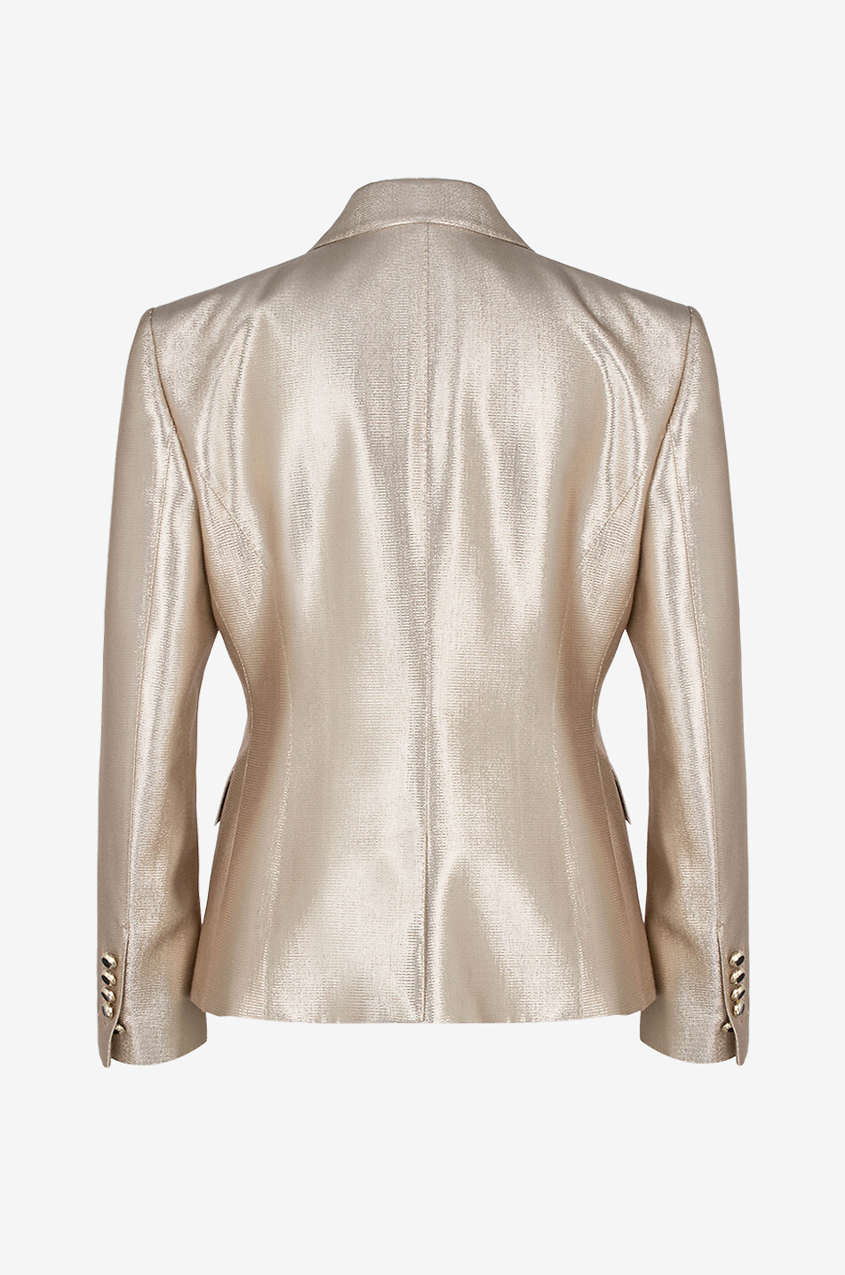 TOM FORD Cinched wool and lurex blazer Women GOLDEN 2