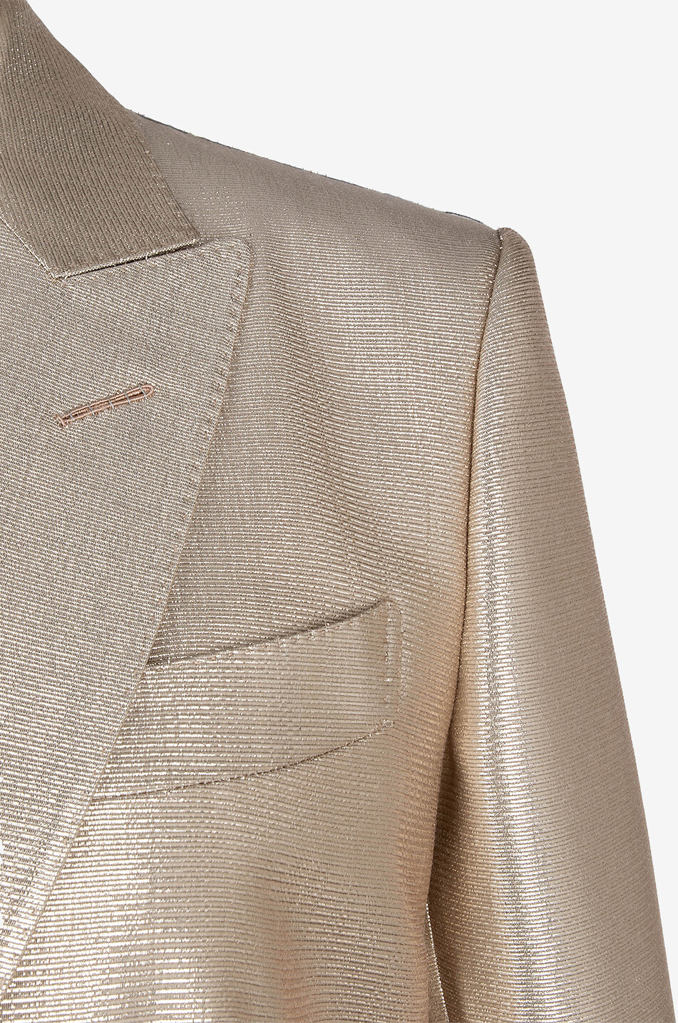 TOM FORD Cinched wool and lurex blazer Women GOLDEN 3