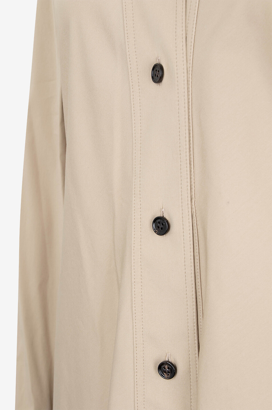 SALVATORE FERRAGAMO Asymmetrisches Popeline-Midihemdkleid Foulard Damen BEIGE 3