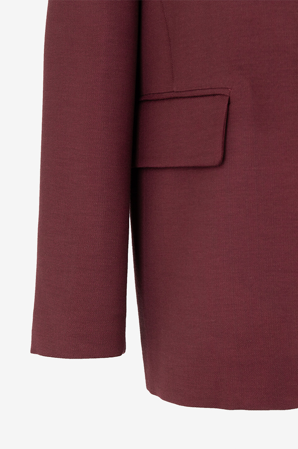 FORTE FORTE Blazer fluide oversize à boutonnage double Femme ROUGE FONCÉ 3