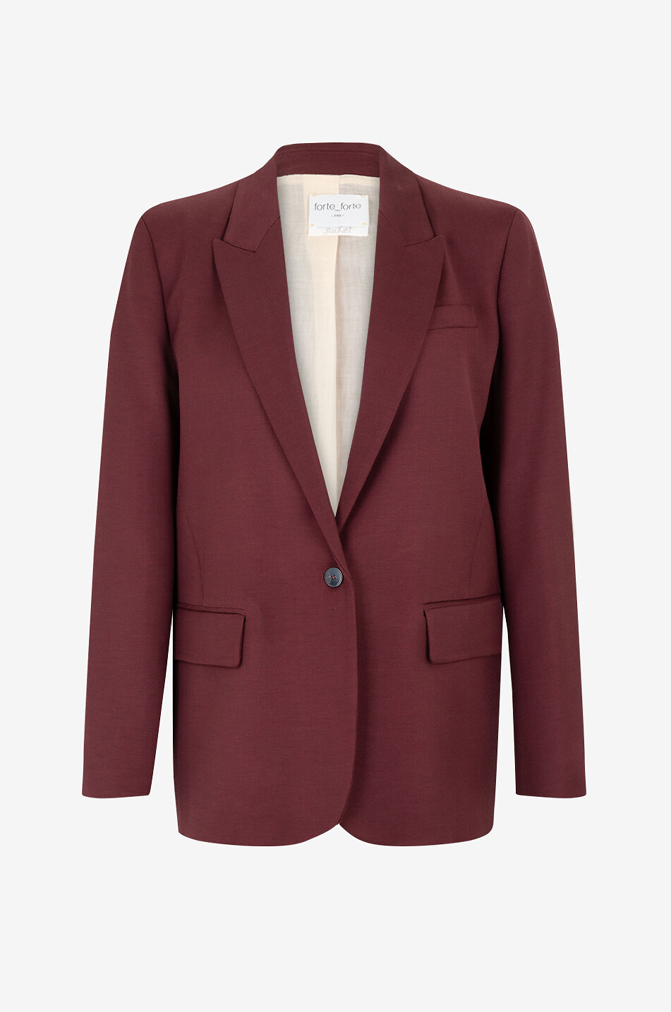 Blazer fluide oversize à boutonnage double