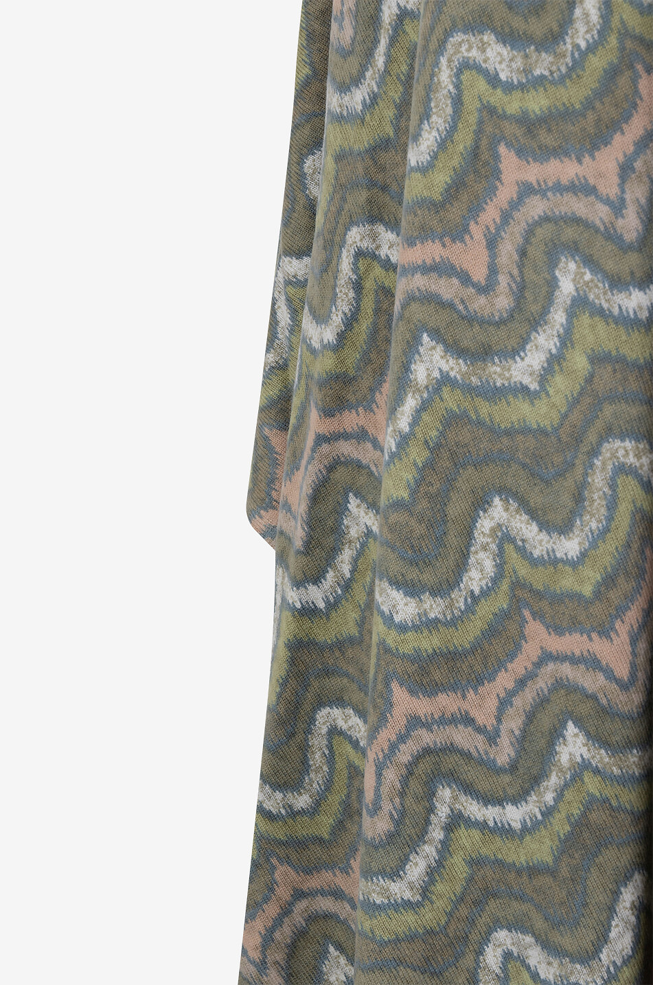 HEMISPHERE Zigzag patterned cashmere cape Women MULTI COLOURED 3