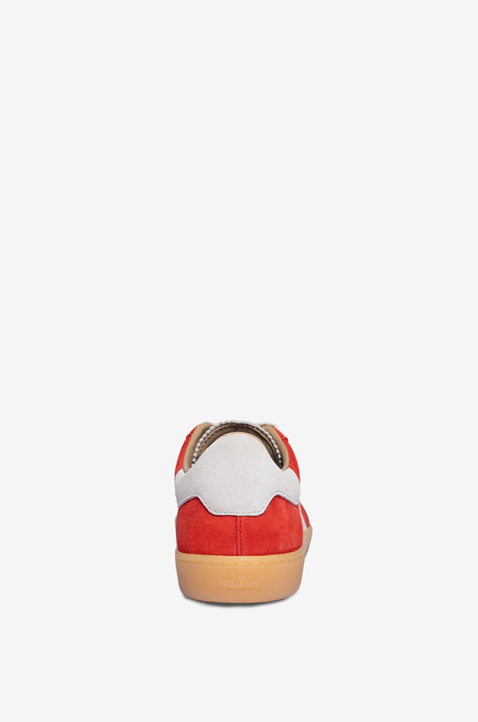 HOGAN Baskets basses à lacets en daim Hogan Cool Femme ROUGE FONCÉ 4