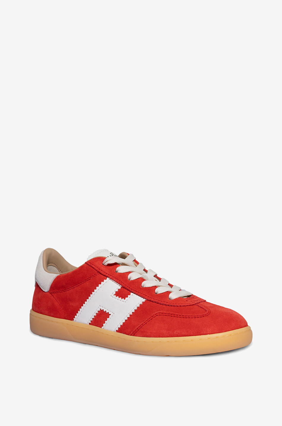 HOGAN Baskets basses à lacets en daim Hogan Cool Femme ROUGE FONCÉ 1