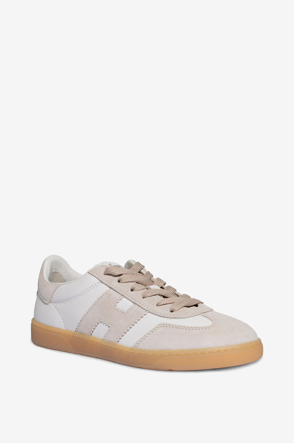 Hogan Cool smooth leather and suede low-top sneakers