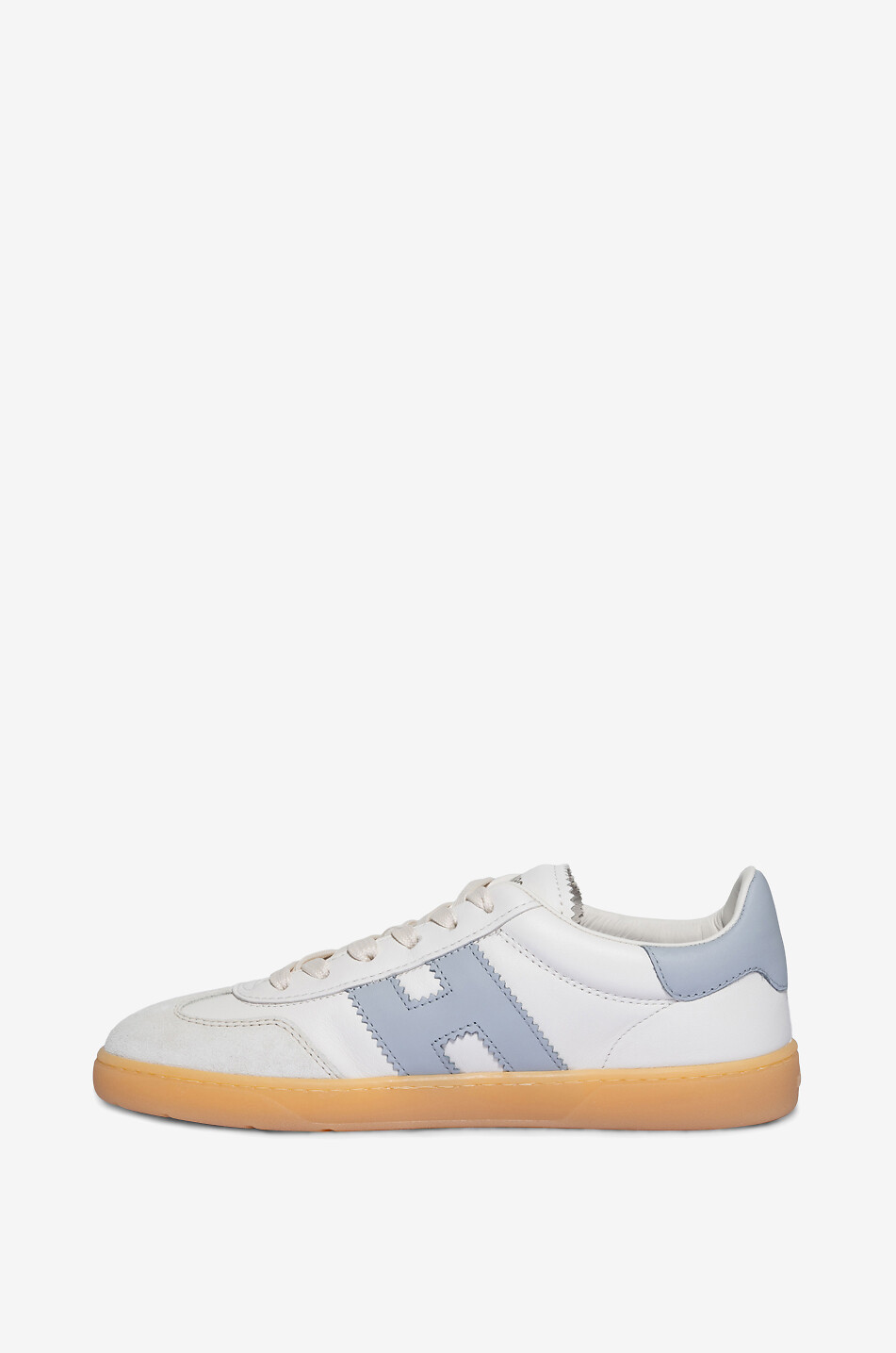 HOGAN Baskets basses en cuir lisse et daim Hogan Cool Femme BLEU CLAIR 3