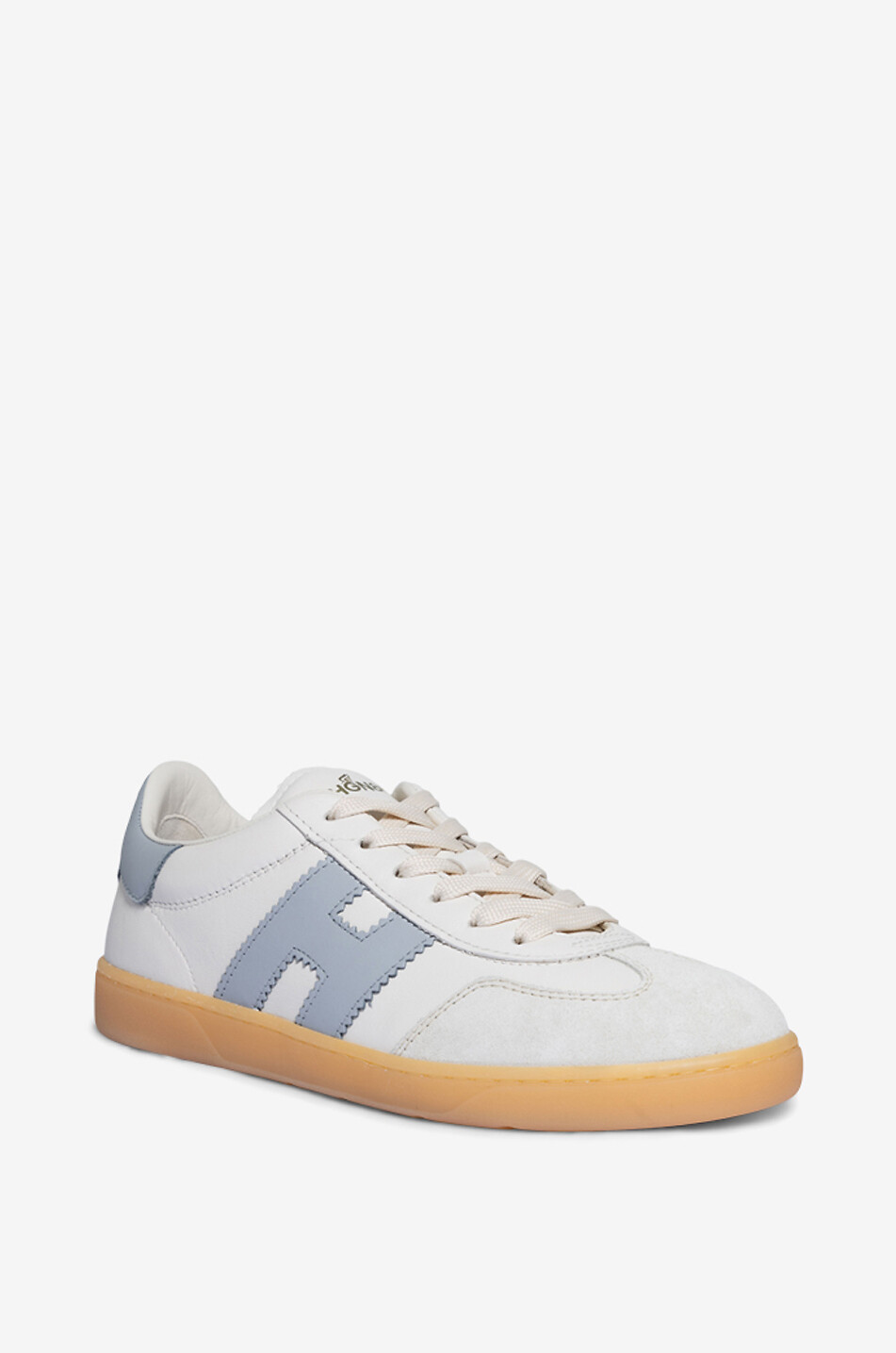 HOGAN Baskets basses en cuir lisse et daim Hogan Cool Femme BLEU CLAIR 1