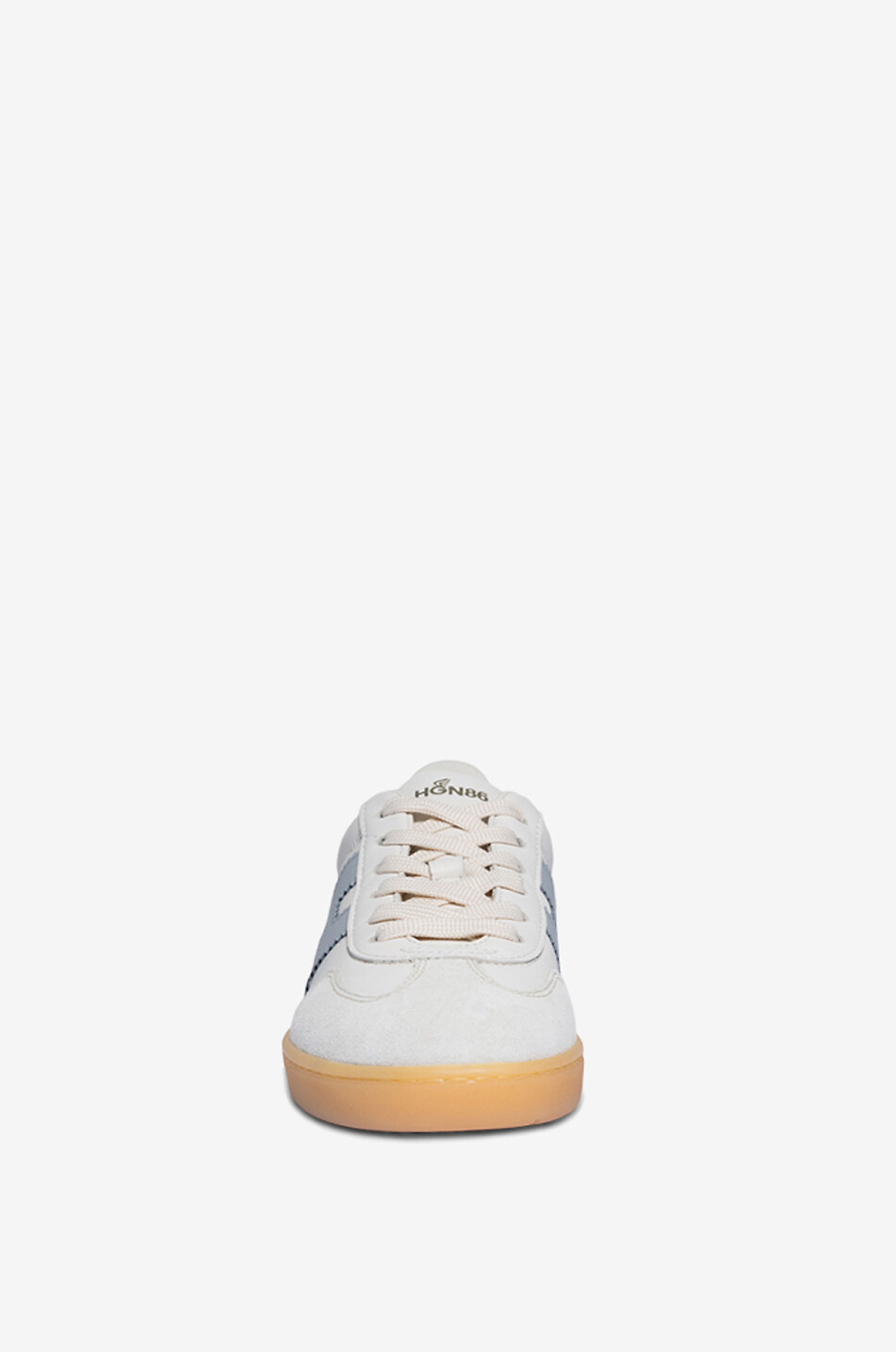 HOGAN Baskets basses en cuir lisse et daim Hogan Cool Femme BLEU CLAIR 2
