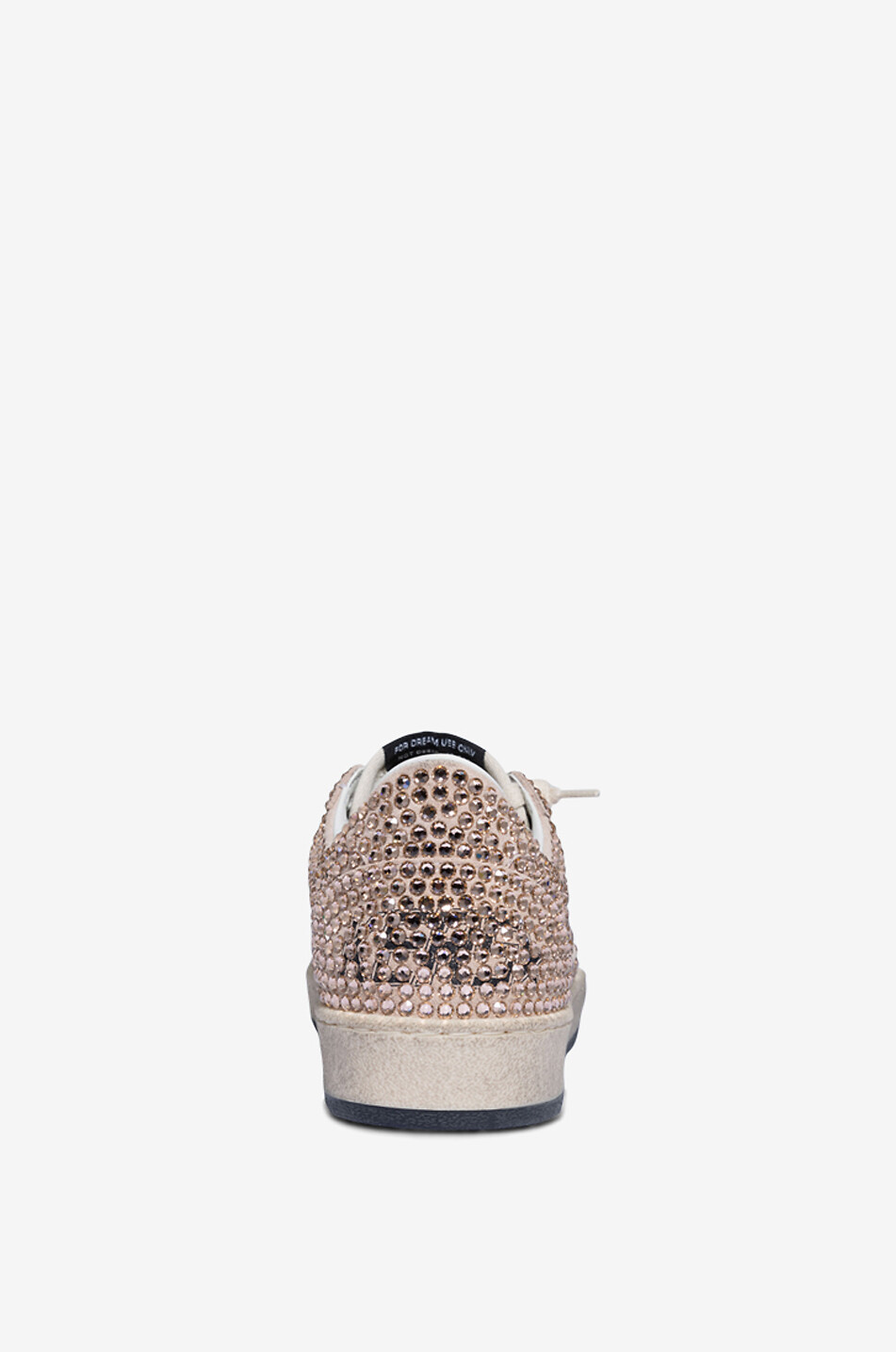 GOLDEN GOOSE Baskets basses ornées de cristaux Ball Star Femme ROSE CLAIR 4