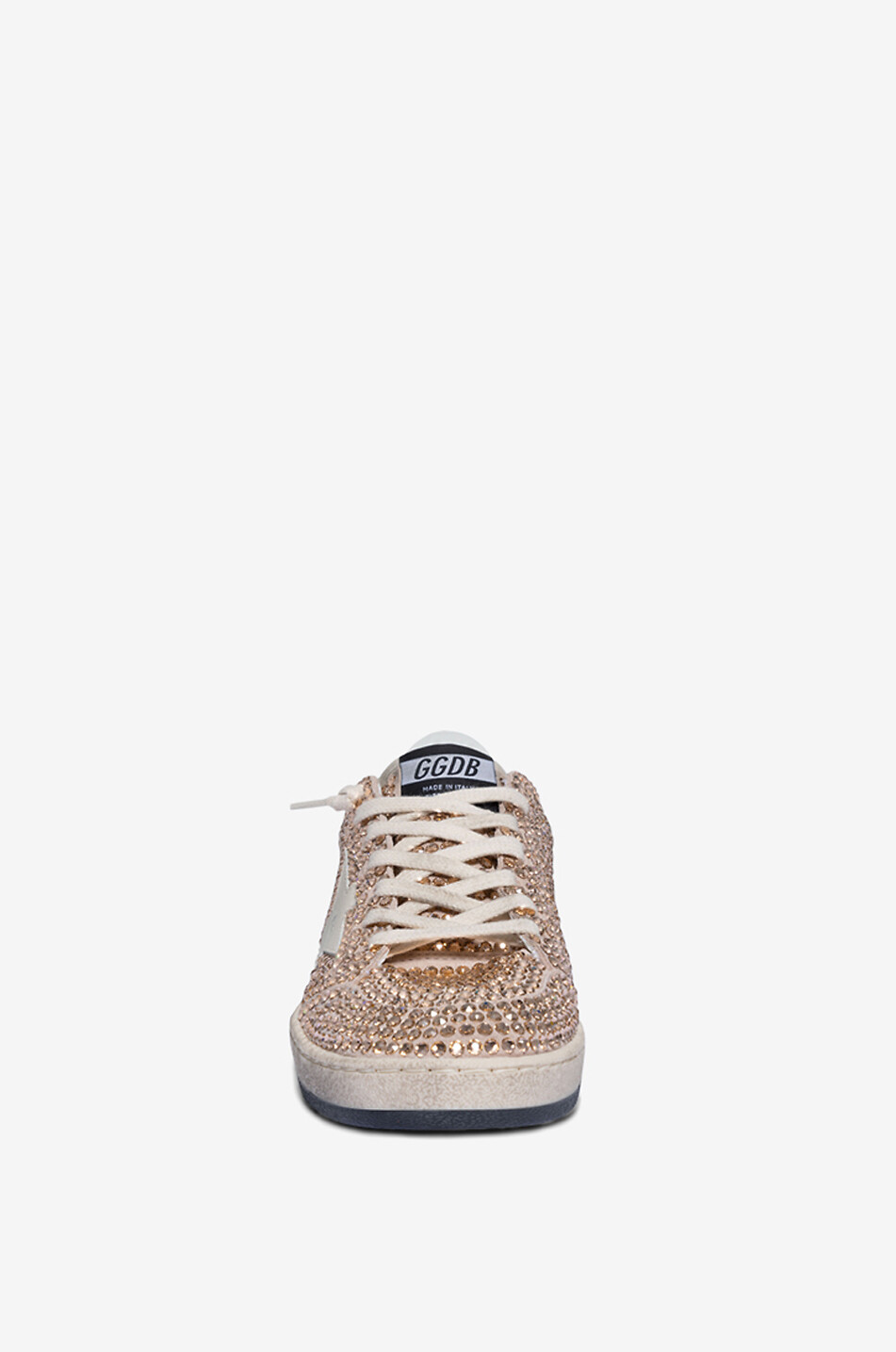 GOLDEN GOOSE Baskets basses ornées de cristaux Ball Star Femme ROSE CLAIR 2