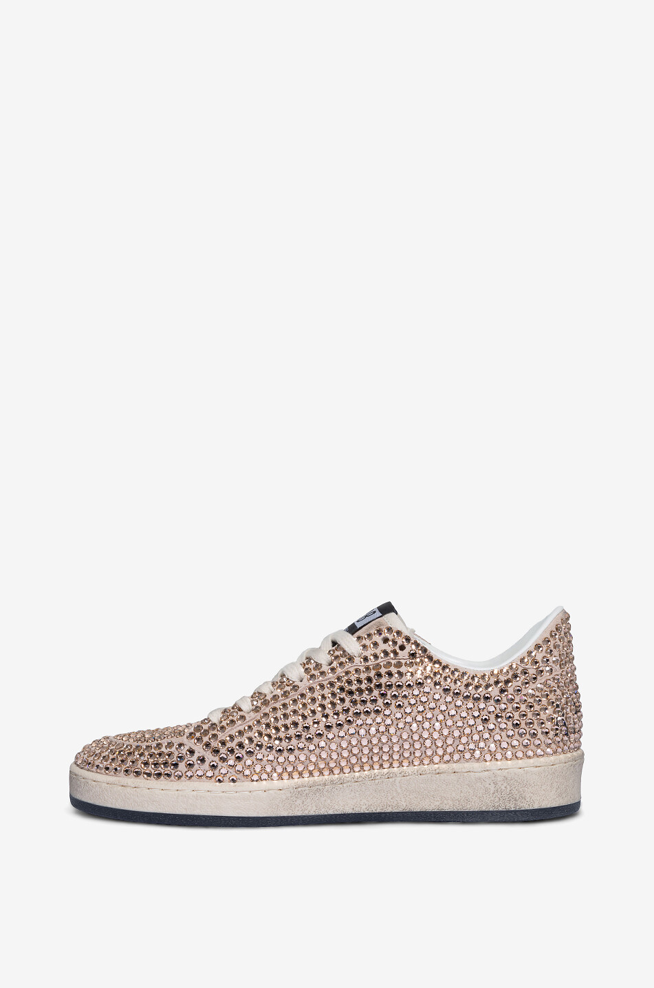 GOLDEN GOOSE Baskets basses ornées de cristaux Ball Star Femme ROSE CLAIR 3
