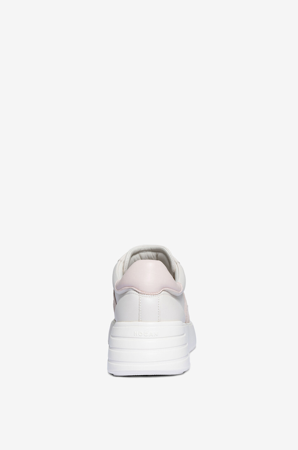 Hogan Rebel nappa leather and suede wedge sneakers