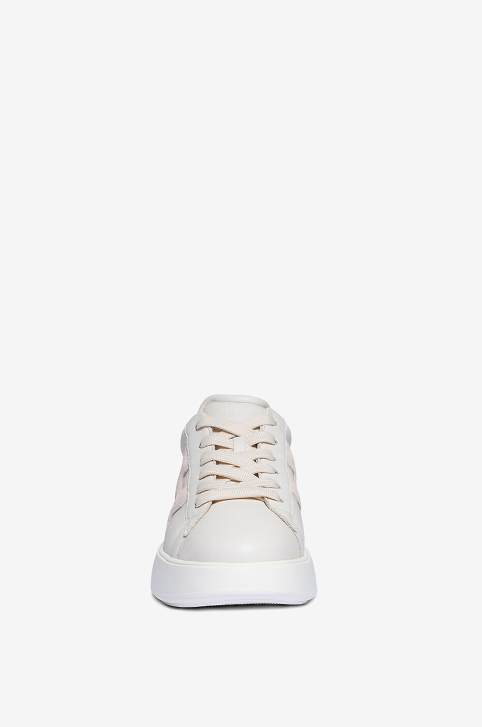 Hogan Rebel nappa leather and suede wedge sneakers