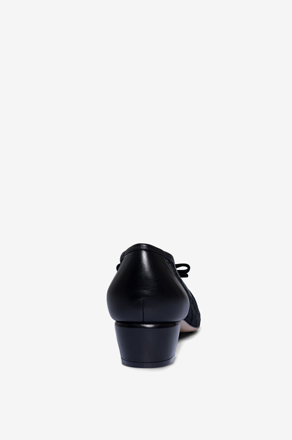 SALVATORE FERRAGAMO Vara 30 embroidered mesh and nappa leather pumps Women BLACK 4