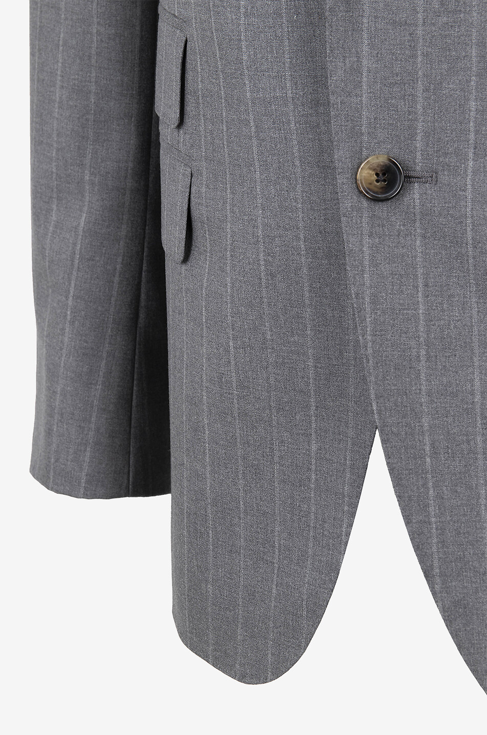 Pinstripe wool suit