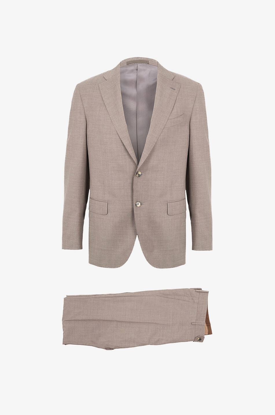 CARUSO Costume chiné en laine Homme MARRON CLAIR 1