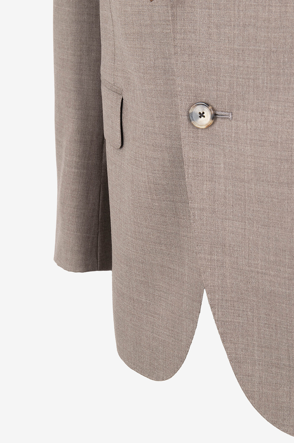 CARUSO Costume chiné en laine Homme MARRON CLAIR 3