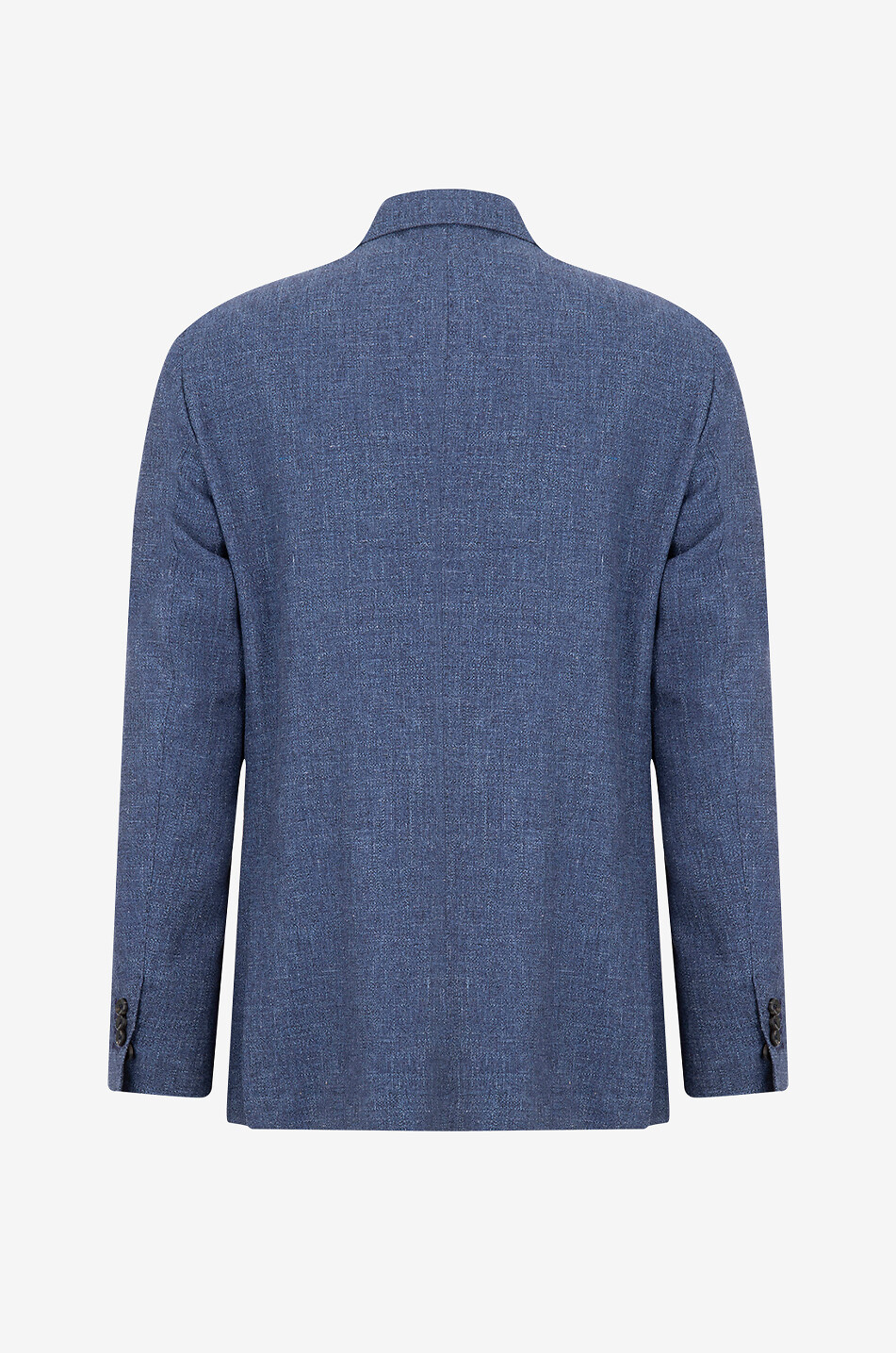 GIAMPAOLO Blazer aus Schurwolle Baumwolle und Leinen Herren MITTELBLAU 2