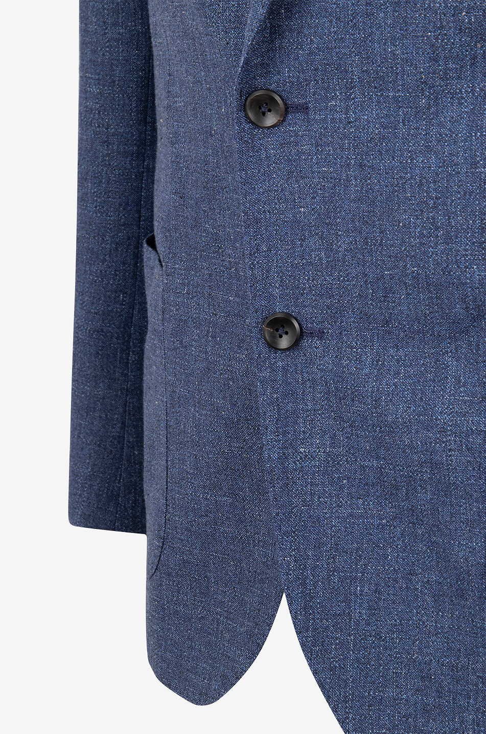 GIAMPAOLO Blazer aus Schurwolle Baumwolle und Leinen Herren MITTELBLAU 3