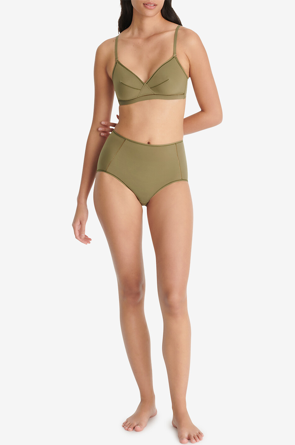ERES Brina high-rise jersey panties Women GREEN 2